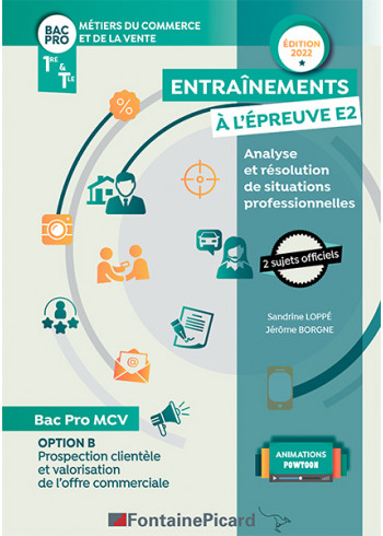 Option B : Entraînements à l'épreuve E2 - Analyse et résolution de situations professionnelles